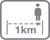 1km